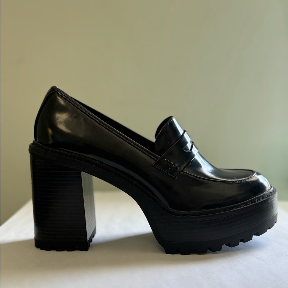 Black Platform Loafers